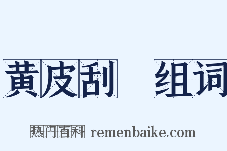 黄皮刮廋组词是什么意思的图片